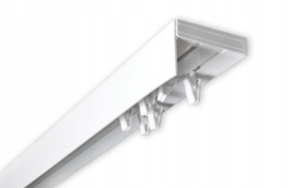 Garnižová lišta - 2-stopová záclonová tyč s krytom 540 PVC stropná koľajnica